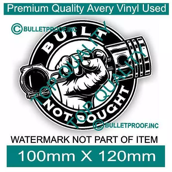 Built Not Bought Hot Rod Decal Sticker Vintage Hot Rod Rat Rod Decals Stickers