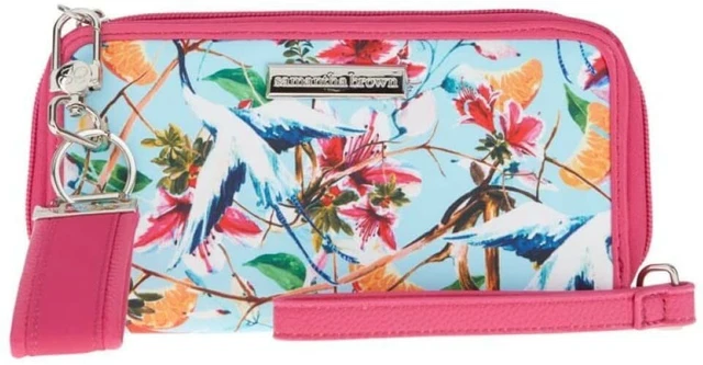 Samantha Brown To-Go Zip-Around Wallet - Tropical Garden - NEW