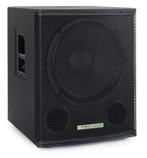 B-WARE DJ PA 15" Subwoofer Activo Altavoz 350 Vatios RMS Bass Box Amplificador