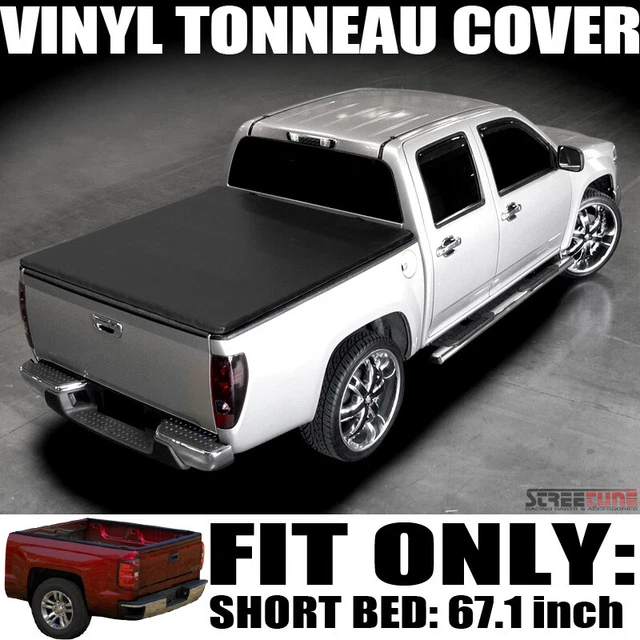 For 04-14 Ford F150/Lincoln Mark LT 5.5 Ft Short Bed Hidden Snap Tonneau Cover