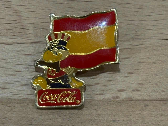1984 LOS ANGELES Olympics Coca-Cola Sam the Eagle Germany West Flag Pin