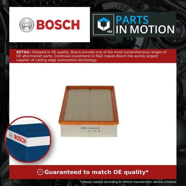 thumbnail image 2 of Bosch Air Filter For Renault Megane 2008-2016 – 18039RMP (Fits 165465086R, 165467751R) 2 of 3