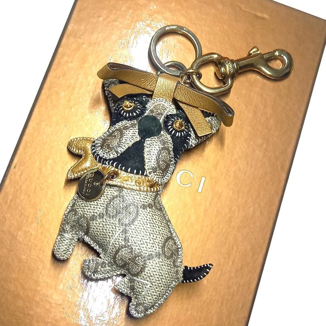 Gucci french discount bulldog keychain
