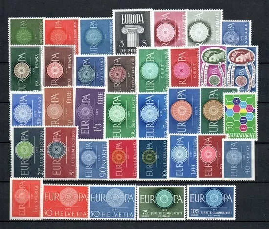 EUROPA 1960 - Année complete - Neufs ** sans ch