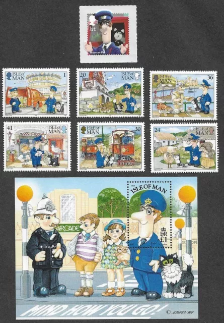 Postman Pat stamps collection -Great Britain & Isle of Man mnh