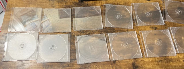 Lot Of 25 CD Cases Clear Single Tray READ DESC