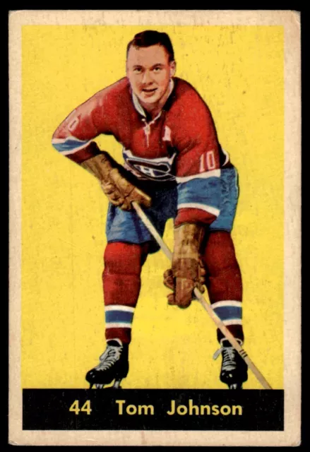 1960-61 Parkhurst Tom Johnson Montreal Canadiens #44 R3