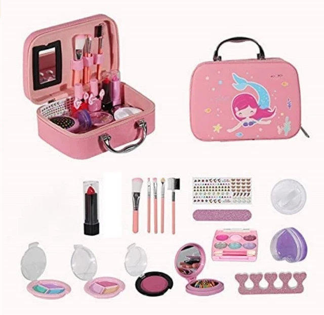 Kids Washable Makeup Girls Toys - Real Make up Set Washable Make up Kit for Todd