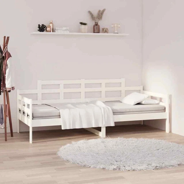 Lit de repos 3 places Marron foncé Bois de pin massif 90x200 cm vidaXL | Leroy Merlin
