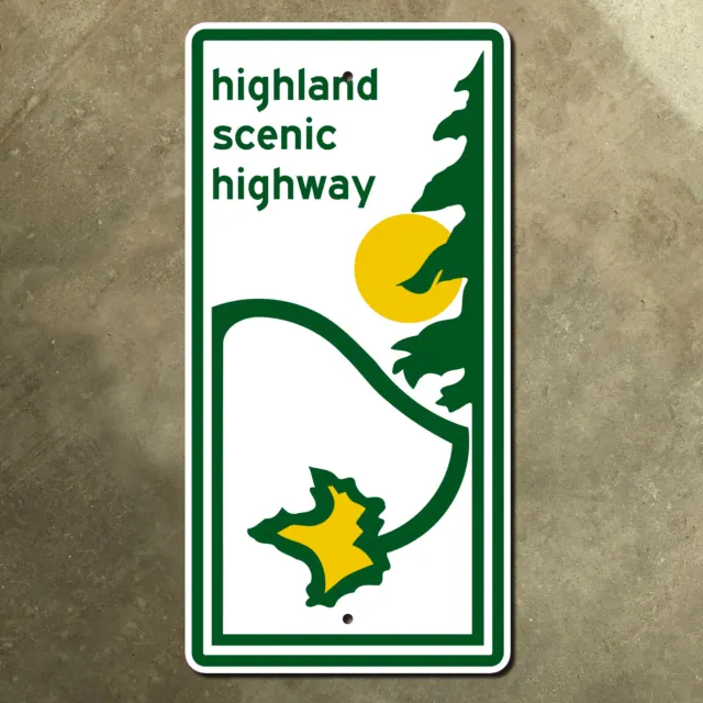 West Virginia Highland Scenic Highway marker road guide sign route 150 12x24