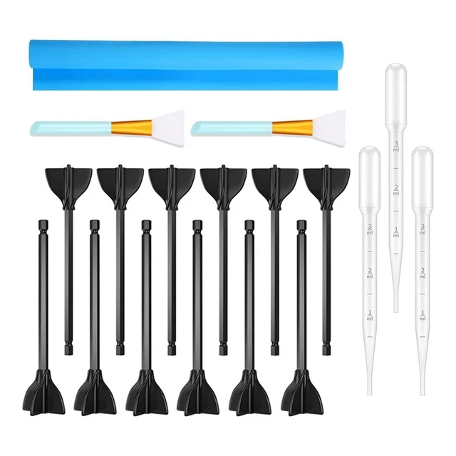 Resin Mixer Paddles Kit, Epoxy Mixer, Paint Mixer for Drill, Paint Stirrer  O3B5