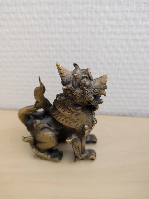 chien de fo en bronze