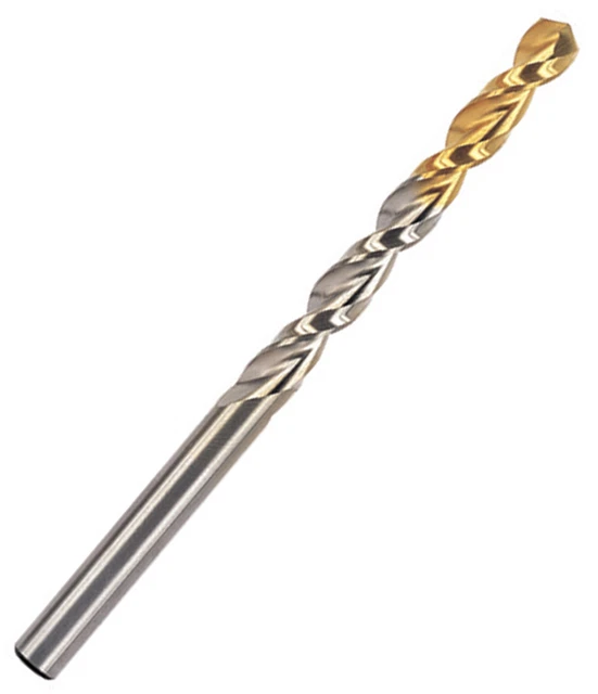 5pcs Letter 'V' Cobalt Jobber Length Parabolic Flute TiN Gold-P Drills YG1