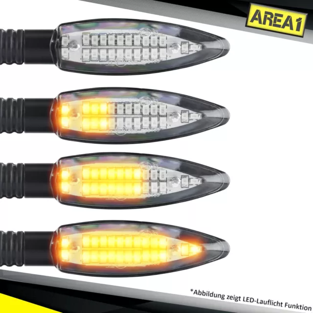 Universal Motorrad LED Blinker Lauflicht Sequentiell (M10) 2 St?ck (B1) 2