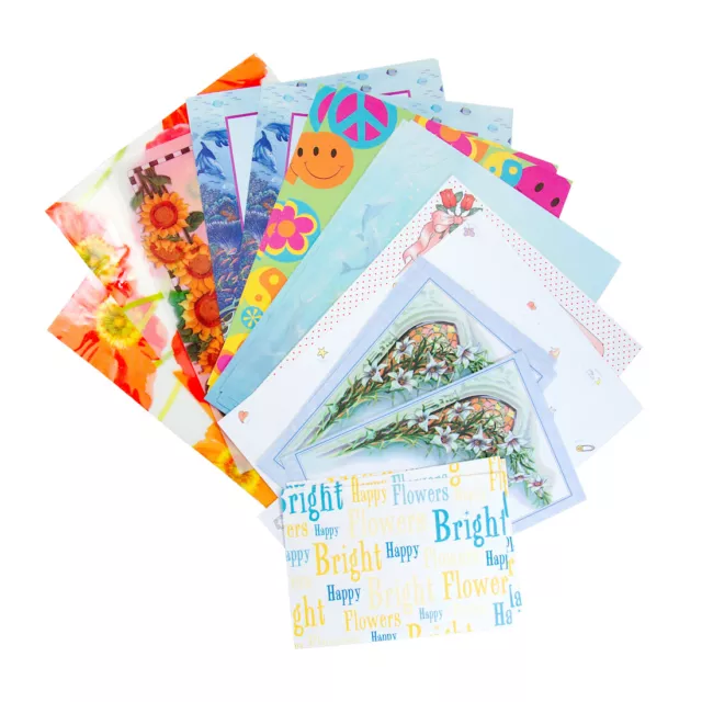 Páginas de libro de recortes decorativo de papel estacionario estampado (30 hojas de variedad)