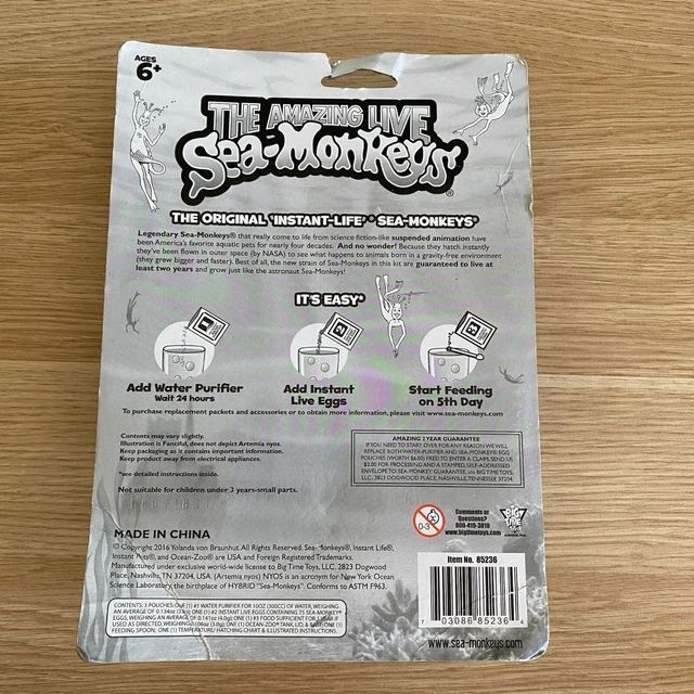 Amazing Live Sea Monkeys Ocean Zoo Marine Aquarium Red - BRAND NEW SEALED 2