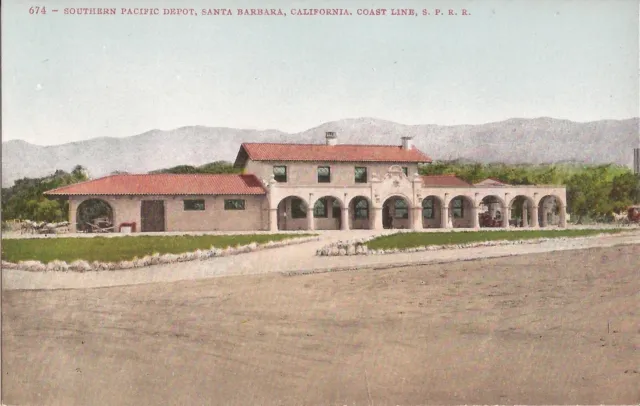 Santa Barbara, CALIFORNIA - Southern Pacific Railroad Coast Line Depot