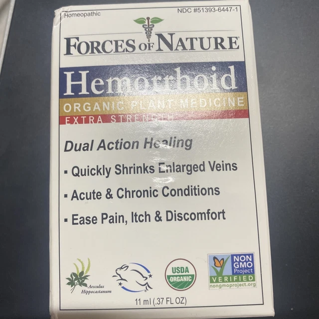 EXTRA STRENGTH HEMORRHOID Control, Forces of Nature, 11 ml 20.00