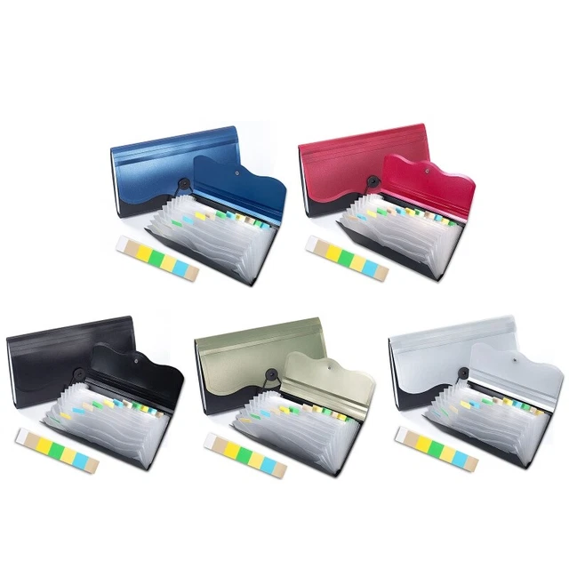 MULTI-LAYER FILE WALLET B5 Receipt Folder File Organizer Folder ...