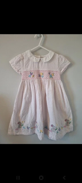 Jojo Maman Bebe Girls pink Mouse Dress  3-4 Years  Cotton party summer