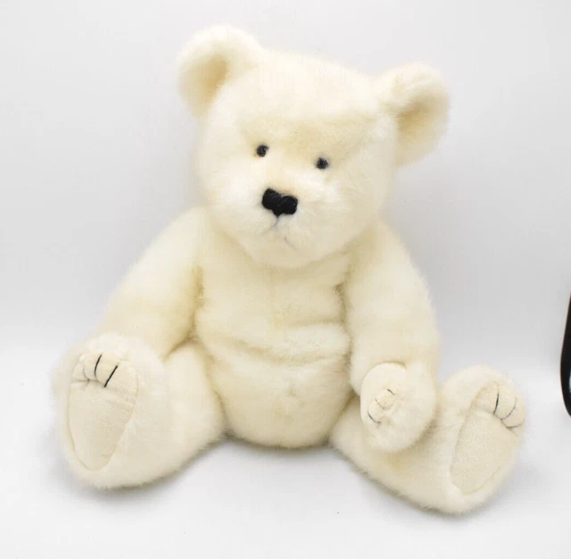 BOYDS BEARS LARGE White Teddy Bear Plush Soft Toy Retired Tagged £29.95