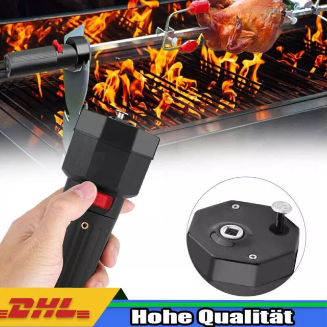 Barbecue Rotator Grillspieß Grillmotor Halterung Batterie Roast Für BBQ DC5V USB