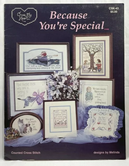 Cross My Heart 1988 Because You're Special CSK-43 libro de punto de cruz contado 8908