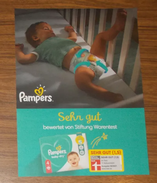 Seltene Werbung PAMPERS BABY-DRY Windeln #1 2021