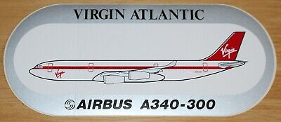 Virgin Atlantic Airways (UK) Airbus A340-300 Airline Sticker