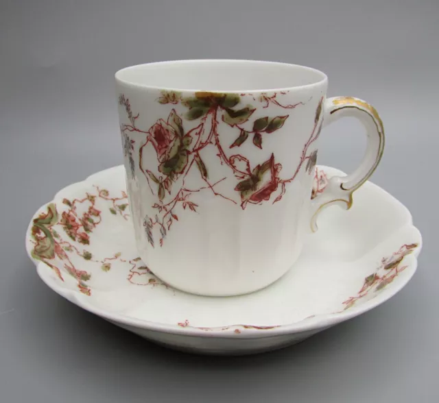 Haviland Demitasse Cup & Saucer - Flowering Field - Schleiger 1157-2