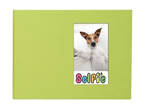 Selfie 2.25" X 3.5" Photo Album - Holds 40 Photos (Lime) For Polaroid Pif-300 In