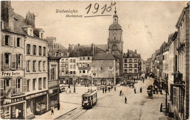 CPA AK DIEDENHOFEN - marketplace (454875)