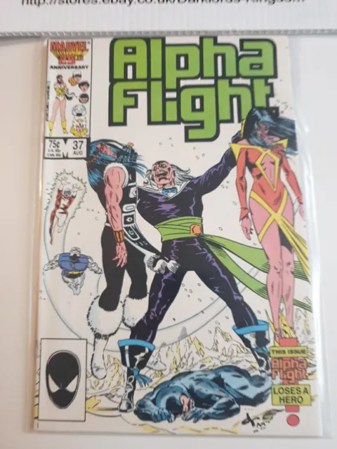 Alpha Flight #37 Marvel Comics Aug 1986 John Byrne Rare Vf+