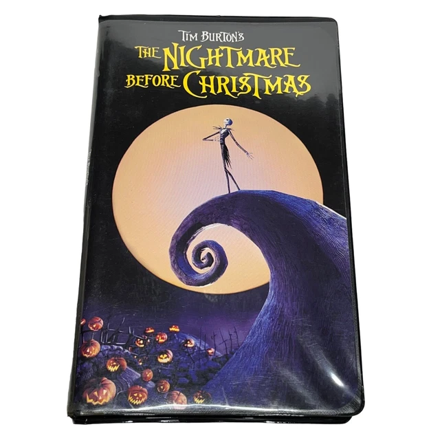 TIM BURTON'S NIGHTMARE Before Christmas Walt Disney VHS Video Tape Jack
