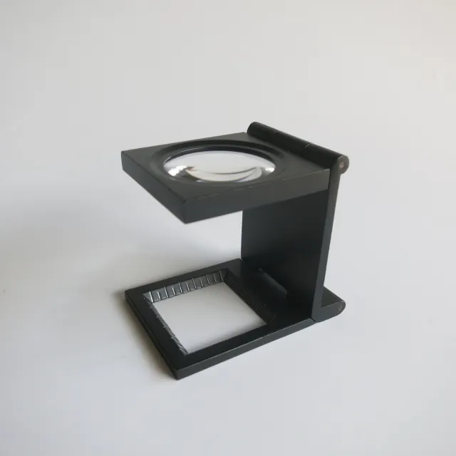 Foldable Bench Type Magnifier 10X with Scale Watch Repair Jewelry Tool