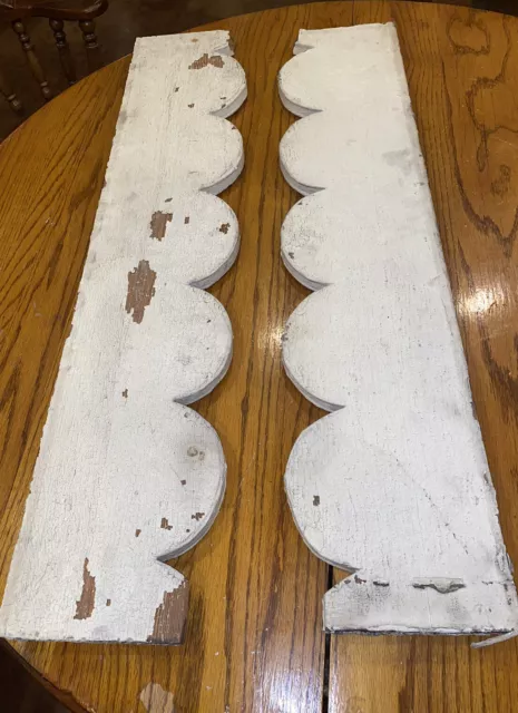 Antique Gingerbread Wooden Fretwork 1800s Architectural Salvage White Lot