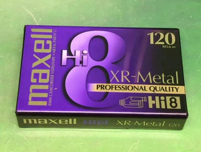 Maxell XR-Metal Hi8 120 Digital 8mm Professional Quality Camcorder Video Tape