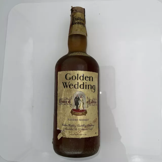 Golden Wedding Blended Whiskey 1960er ungeöffnet Choice of a lifetime