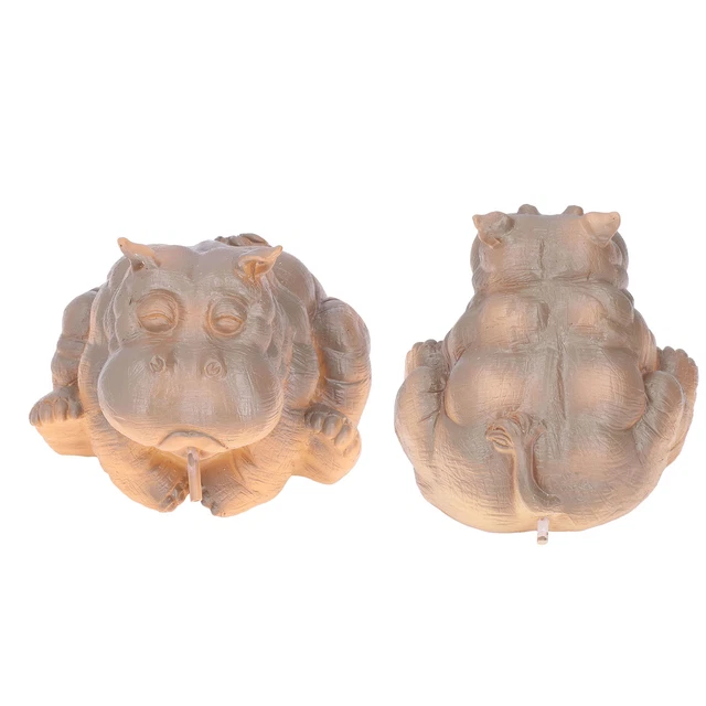 Hippo Decor Hippo Appearance Fine Workmanship Resin Material Small Volume Pond