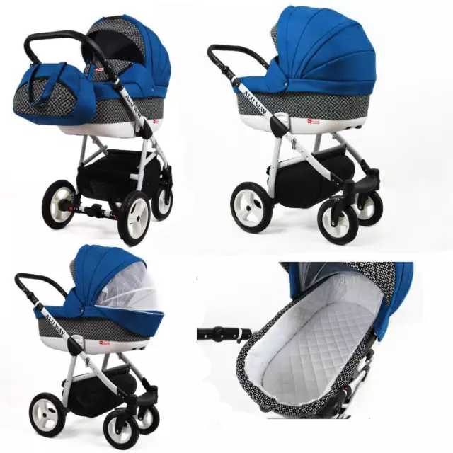 Poussette Set 3in1 Isofix Cosy Landau 2in1 Buggy Alu Way par Lux4kids 2