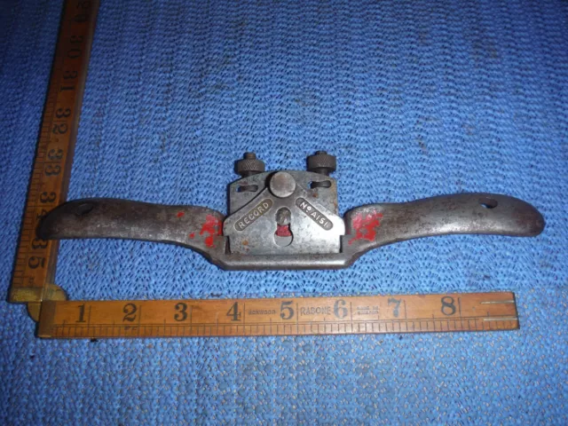 Vintage Record No A151 Spokeshave Flat Mouth Carpenter Joiner Tool Kit