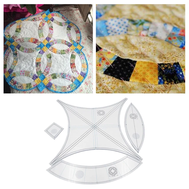 1 Set Patchwork Werkzeug Quilten Vorlagen Acryl DIY Hand Ring Kissen Nähen