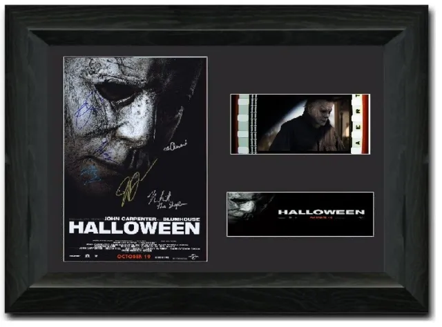 Halloween 35mm Framed Film Cell Display - Cast Signed