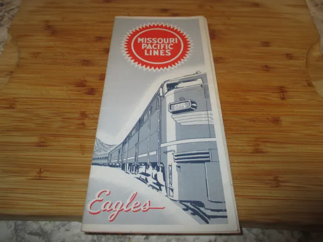 Missouri Pacific Lines Route of the Eagles Time Tables December 1962