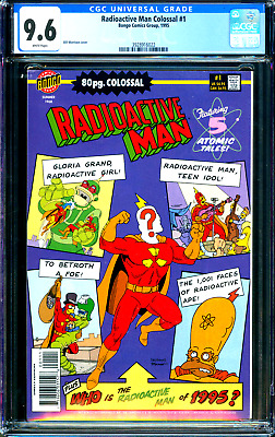 Radioactive Man Colossal #1 Bongo Comics 1995 CGC 9.6 Simpsons