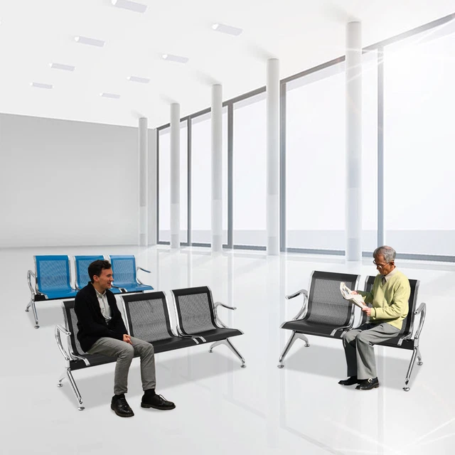 NEW AIRPORT WAITING Chair Guest Reception Salon Barber Hospital Bench