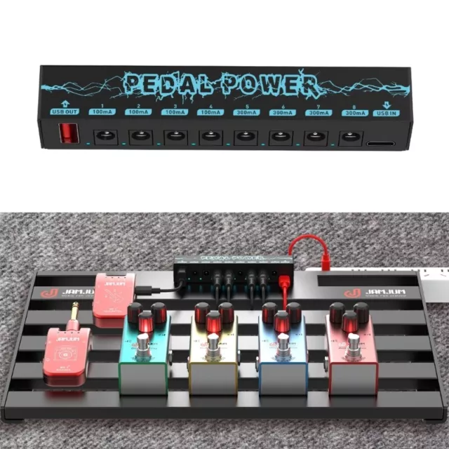 Guitar Pedal Power Supply Effect Pedal Board Power Supply 8 Isolated Output