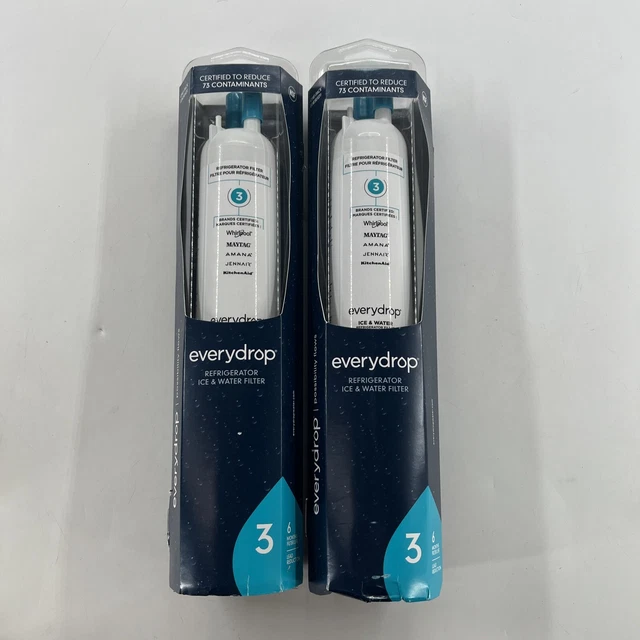 EVERYDROP BY WHIRLPOOL Pur Ice and Water Refrigerator Filter 3 Two Pack