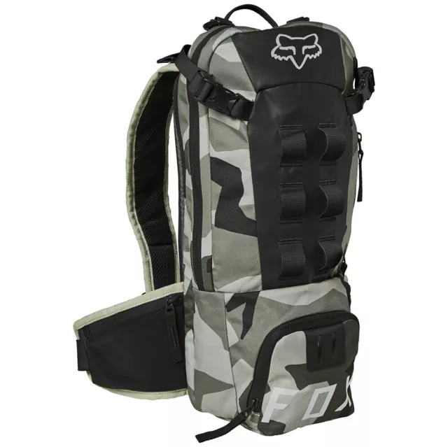 Fox Utility Hydration Pack 10L Medium - Green Camo  (with 2L Water Reservoir)