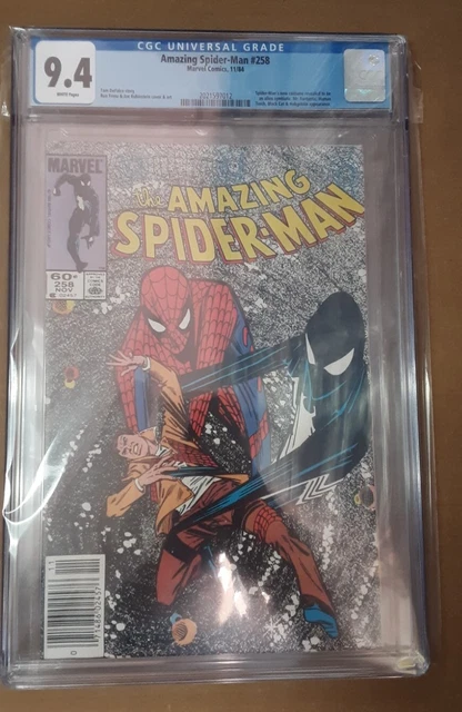 Amazing Spider-Man 258 Cgc 9.4 Black Suit 1984 Newsstand!
